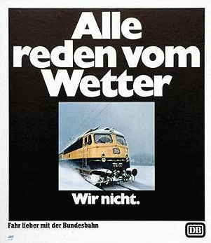 Plakat der Deutschen Bundesbahn 1966