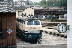 218 218-6 im BW1 Regensburg 3. Mai 1993 (gescanntes Dia)