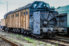 Sechsachsige Schneeschleuder 730 033 DRE (später 979 4100) (04.06.1996) - gescanntes Dia Dia